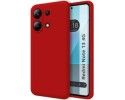 Funda Silicona Líquida Ultra Suave para Xiaomi Redmi Note 13 4G color Roja