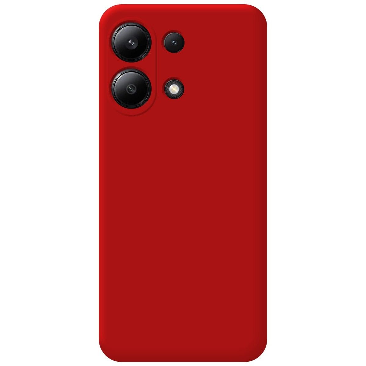Funda Silicona Líquida Ultra Suave para Xiaomi Redmi Note 13 4G color Roja