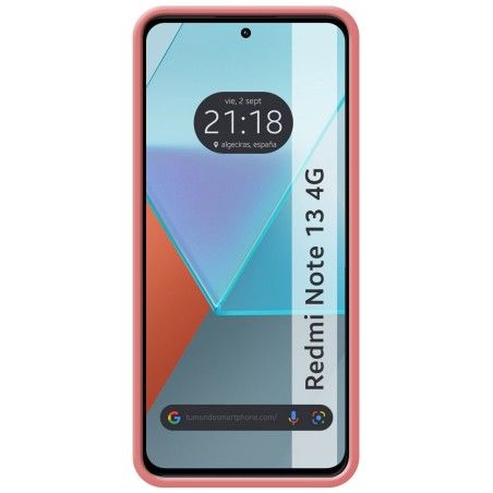 Funda Silicona Líquida Ultra Suave para Xiaomi Redmi Note 13 4G color Rosa
