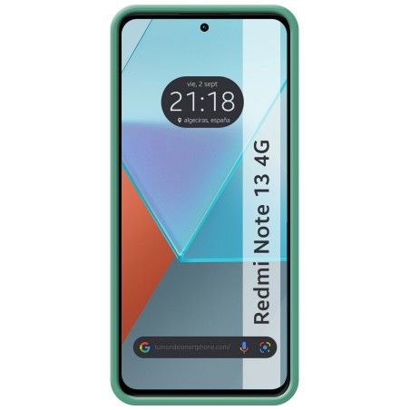 Funda Silicona Líquida Ultra Suave para Xiaomi Redmi Note 13 4G color Verde