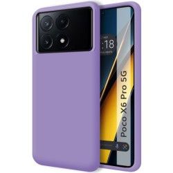 Funda Silicona Líquida Ultra Suave para Xiaomi Poco X6 Pro 5G color Morada