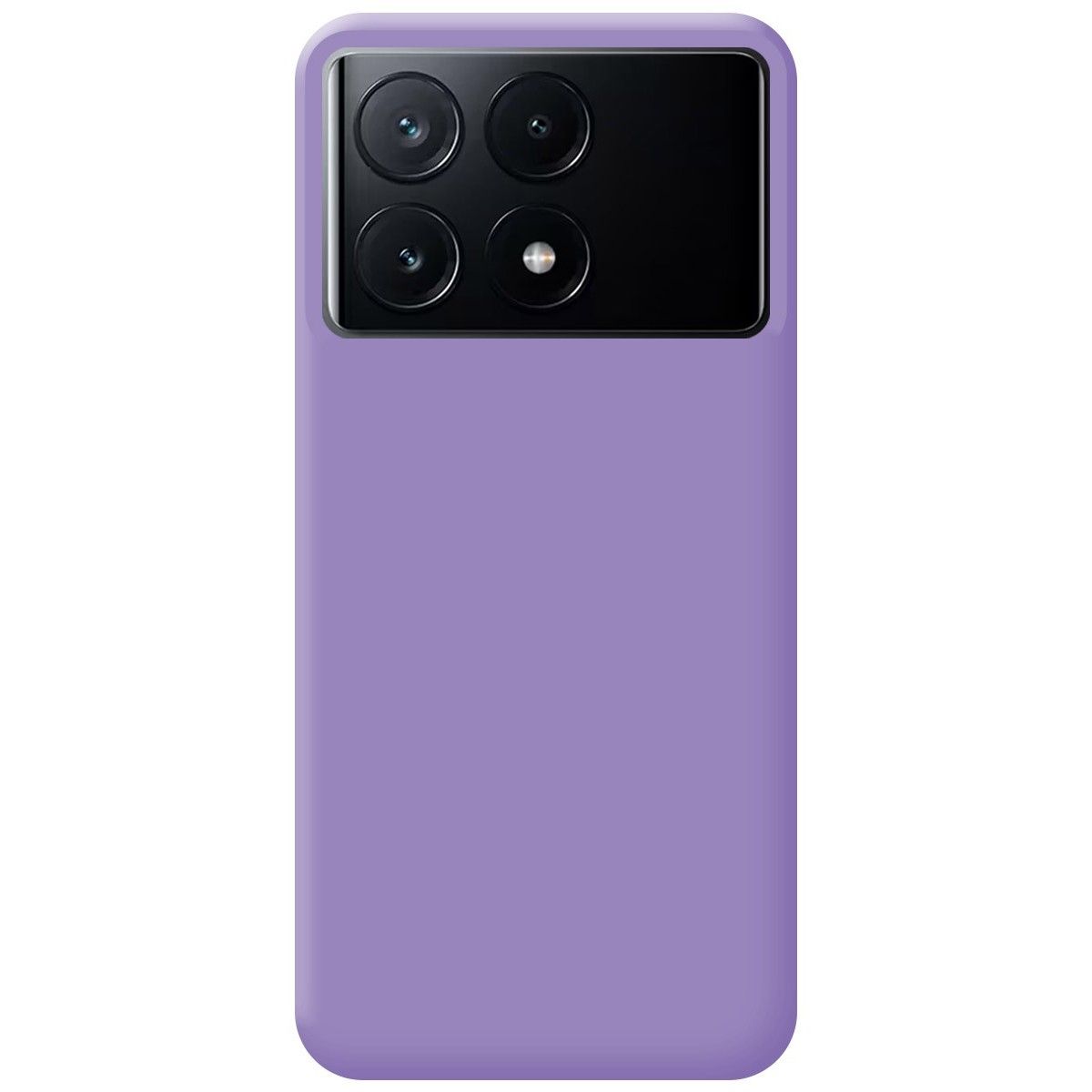 Funda Silicona Líquida Ultra Suave para Xiaomi Poco X6 Pro 5G color Morada