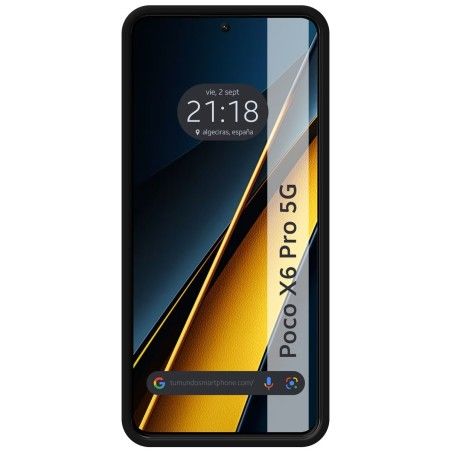 Funda Silicona Líquida Ultra Suave para Xiaomi Poco X6 Pro 5G color Negra