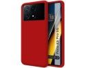 Funda Silicona Líquida Ultra Suave para Xiaomi Poco X6 Pro 5G color Roja