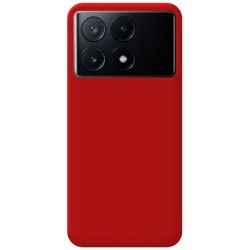 Funda Silicona Líquida Ultra Suave para Xiaomi Poco X6 Pro 5G color Roja 2