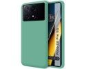 Funda Silicona Líquida Ultra Suave para Xiaomi Poco X6 Pro 5G color Verde