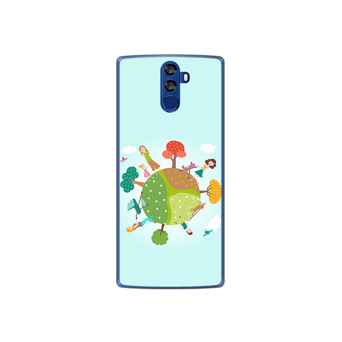 Funda Gel Tpu para Doogee Bl12000 Diseño Familia Dibujos