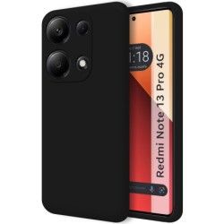 Funda Silicona Líquida Ultra Suave para Xiaomi Redmi Note 13 Pro 4G color Negra