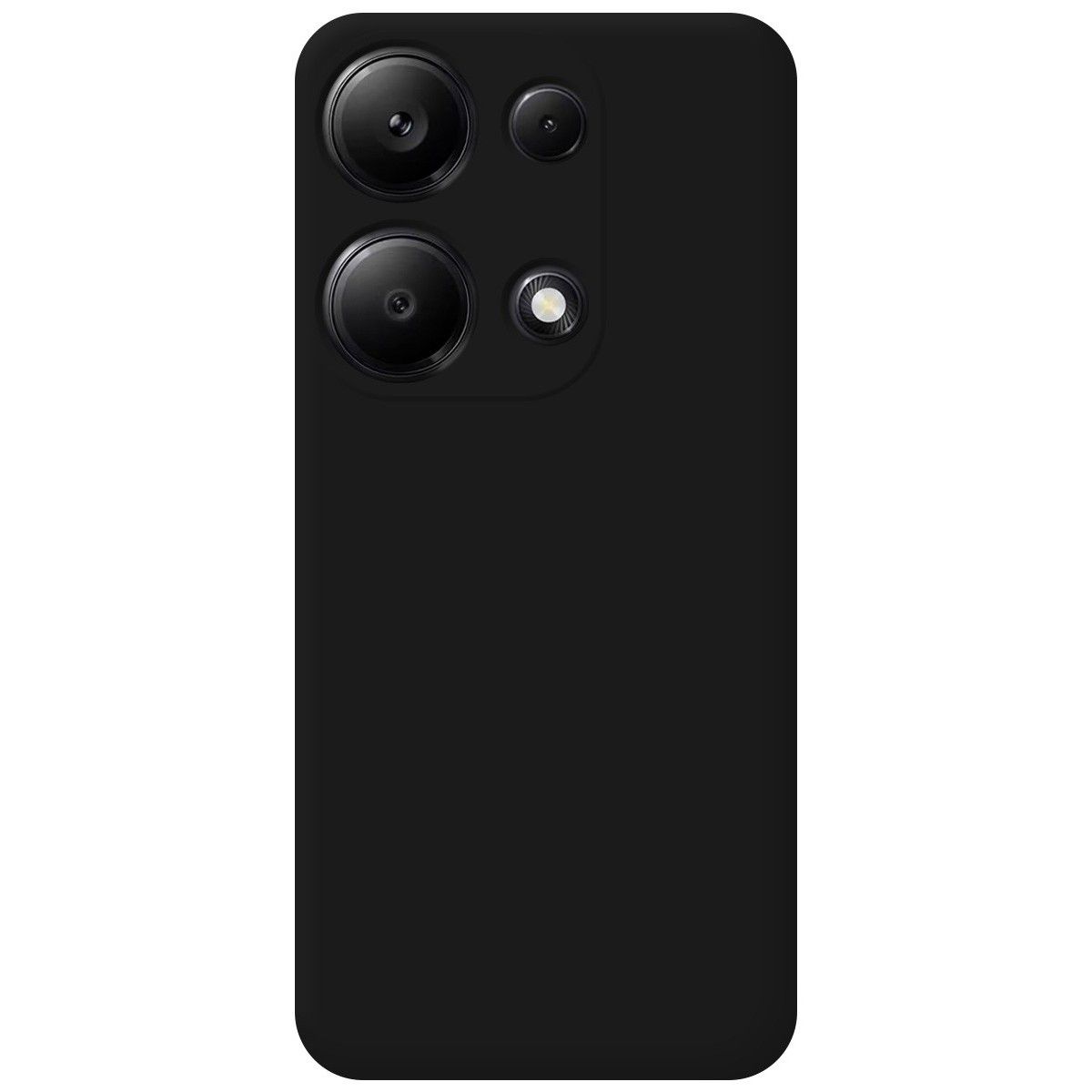 Funda Silicona Líquida Ultra Suave para Xiaomi Redmi Note 13 Pro 4G color Negra