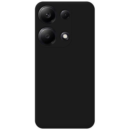 Funda Silicona Líquida Ultra Suave para Xiaomi Redmi Note 13 Pro 4G color Negra