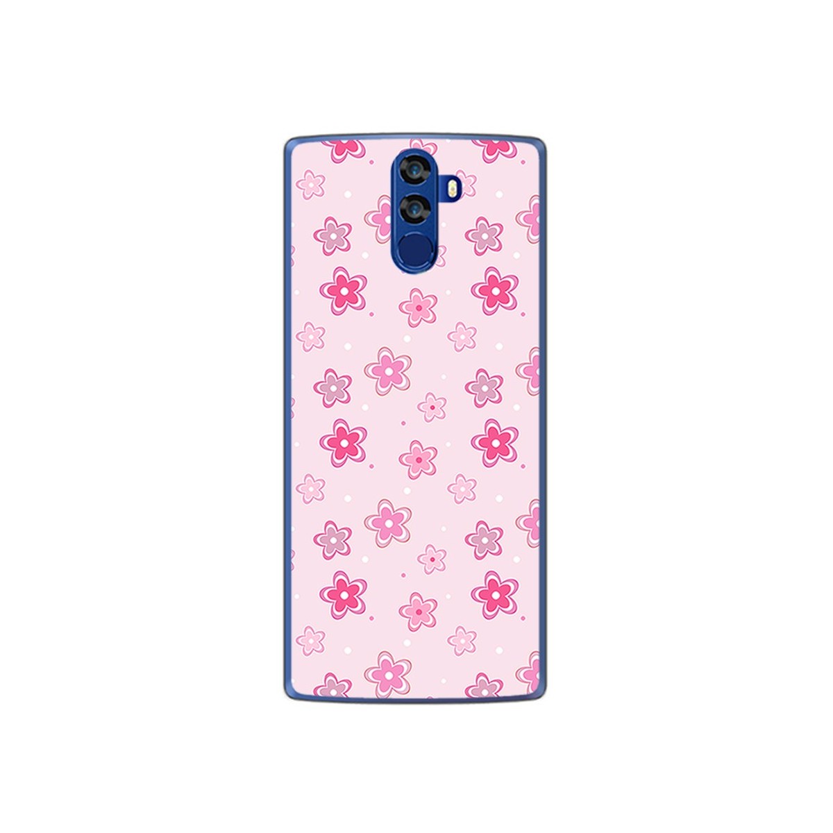 Funda Gel Tpu para Doogee Bl12000 Diseño Flores Dibujos