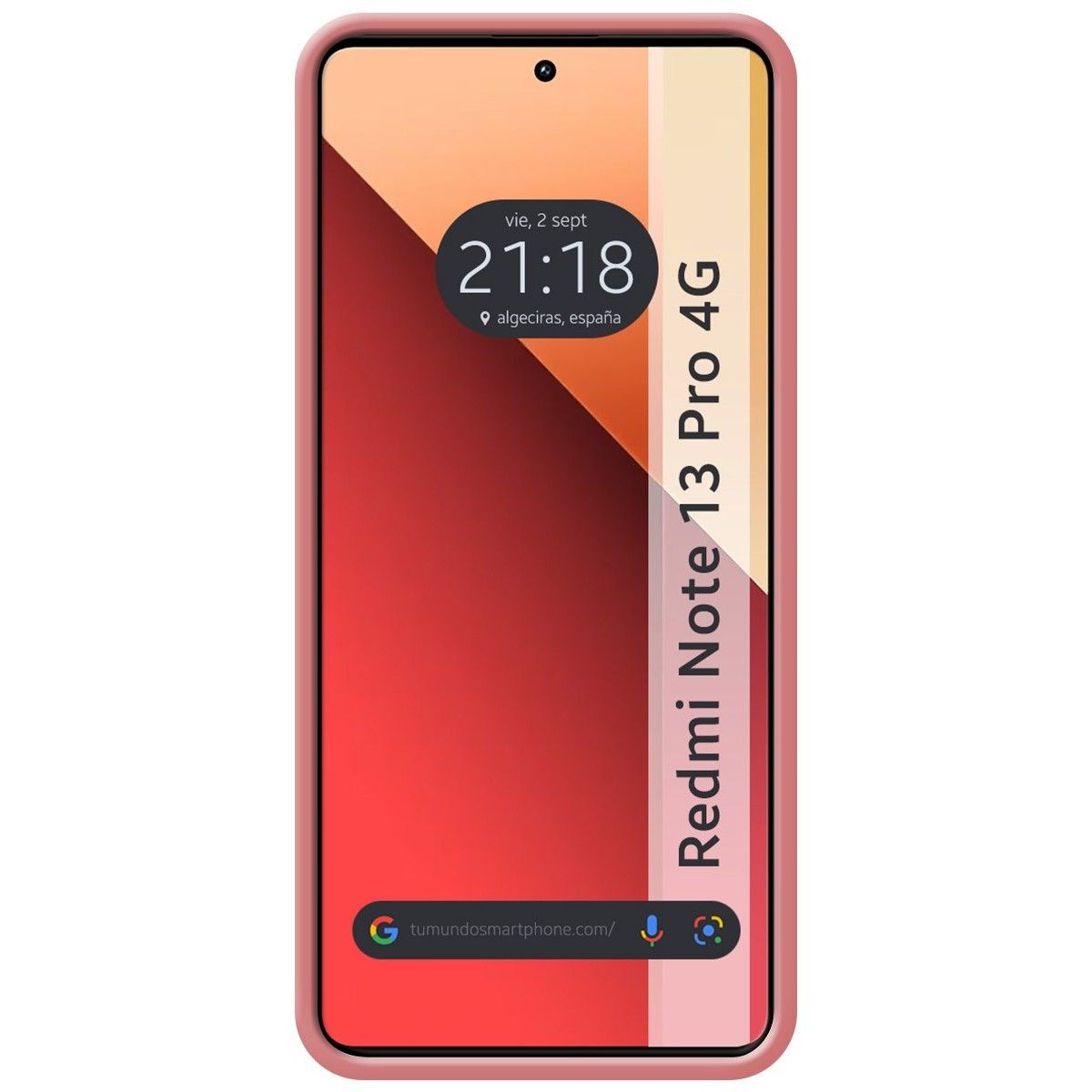 Funda Silicona Líquida Ultra Suave para Xiaomi Redmi Note 13 Pro 4G color Rosa