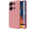 Funda Silicona Líquida Ultra Suave para Xiaomi Poco M6 Pro 4G color Rosa