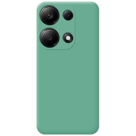 Funda Silicona Líquida Ultra Suave para Xiaomi Poco M6 Pro 4G color Verde