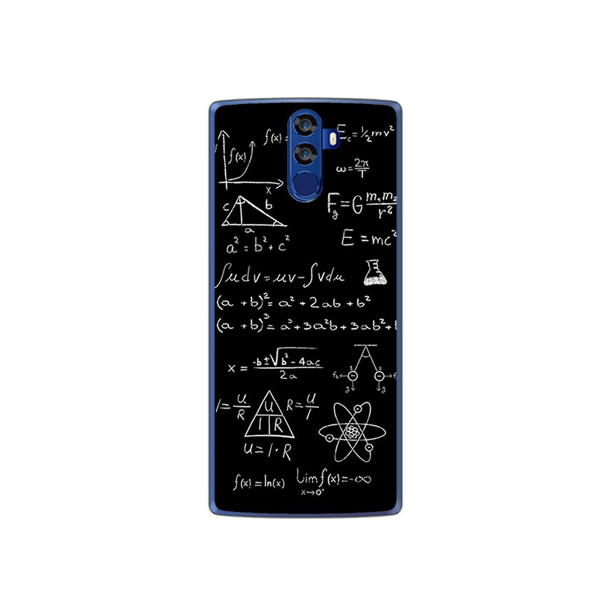 Funda Gel Tpu para Doogee Bl12000 Diseño Formulas Dibujos