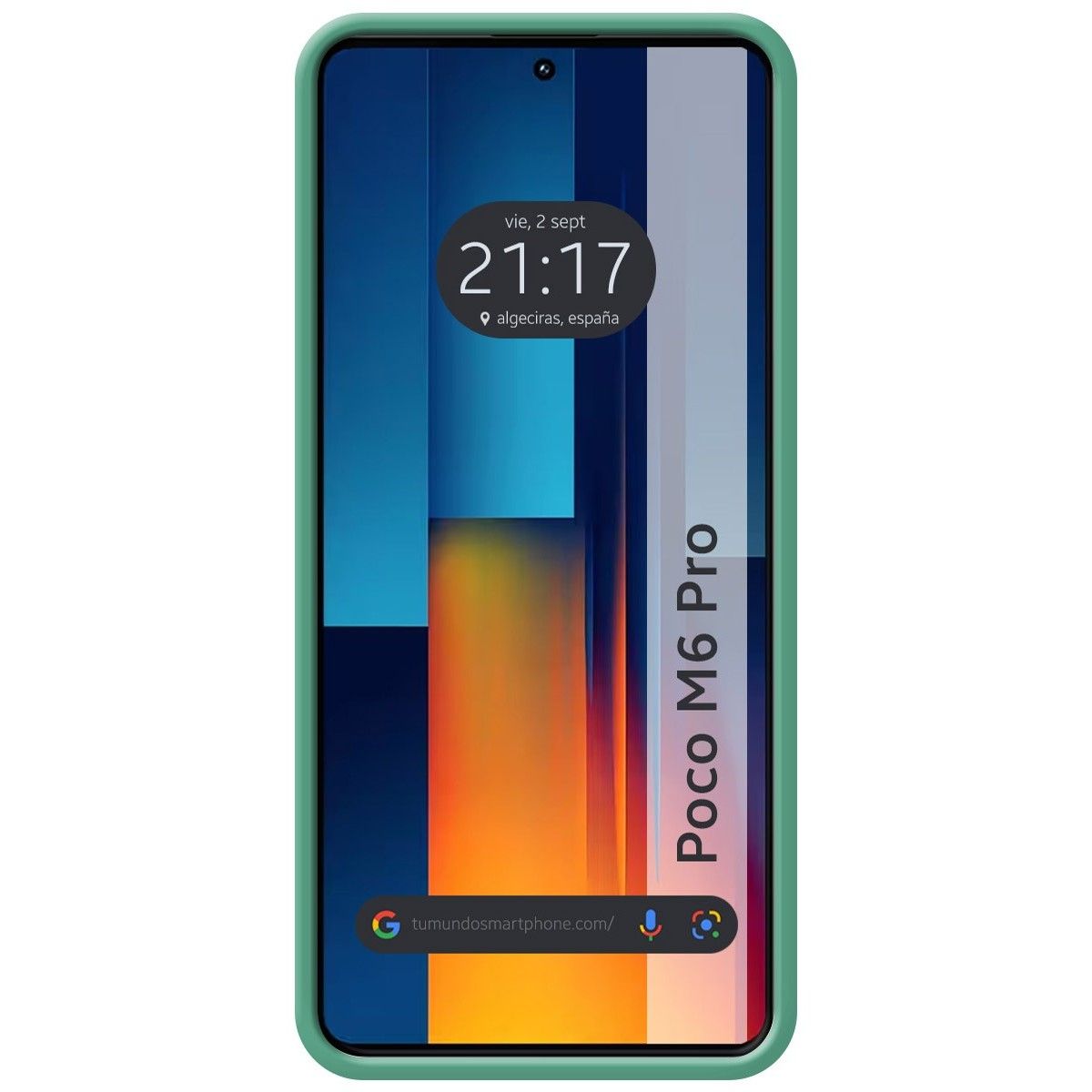 Funda Silicona Líquida Ultra Suave para Xiaomi Poco M6 Pro 4G color Verde