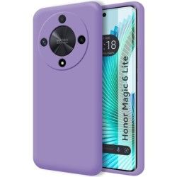 Funda Silicona Líquida Ultra Suave para Huawei Honor Magic 6 Lite 5G color Morada