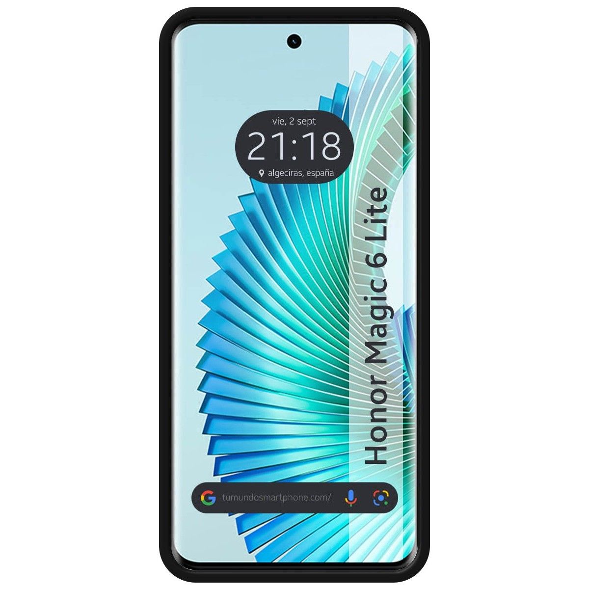 Funda Silicona Líquida Ultra Suave para Huawei Honor Magic 6 Lite 5G color Negra