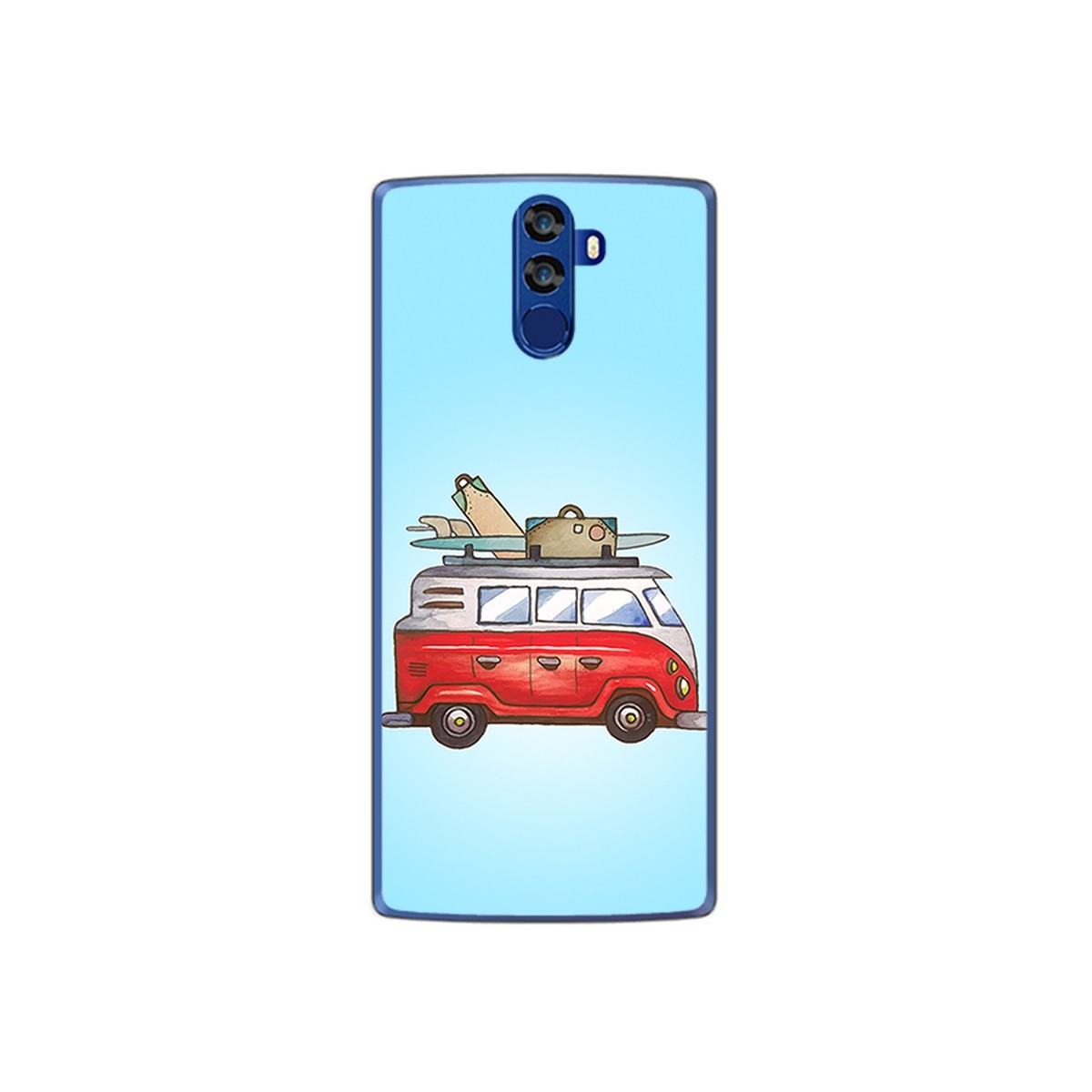 Funda Gel Tpu para Doogee Bl12000 Diseño Furgoneta Dibujos
