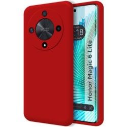 Funda Silicona Líquida Ultra Suave para Huawei Honor Magic 6 Lite 5G color Roja