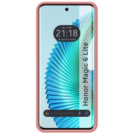 Funda Silicona Líquida Ultra Suave para Huawei Honor Magic 6 Lite 5G color Rosa