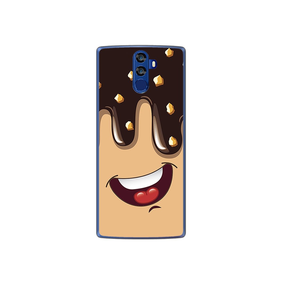 Funda Gel Tpu para Doogee Bl12000 Diseño Helado Chocolate Dibujos