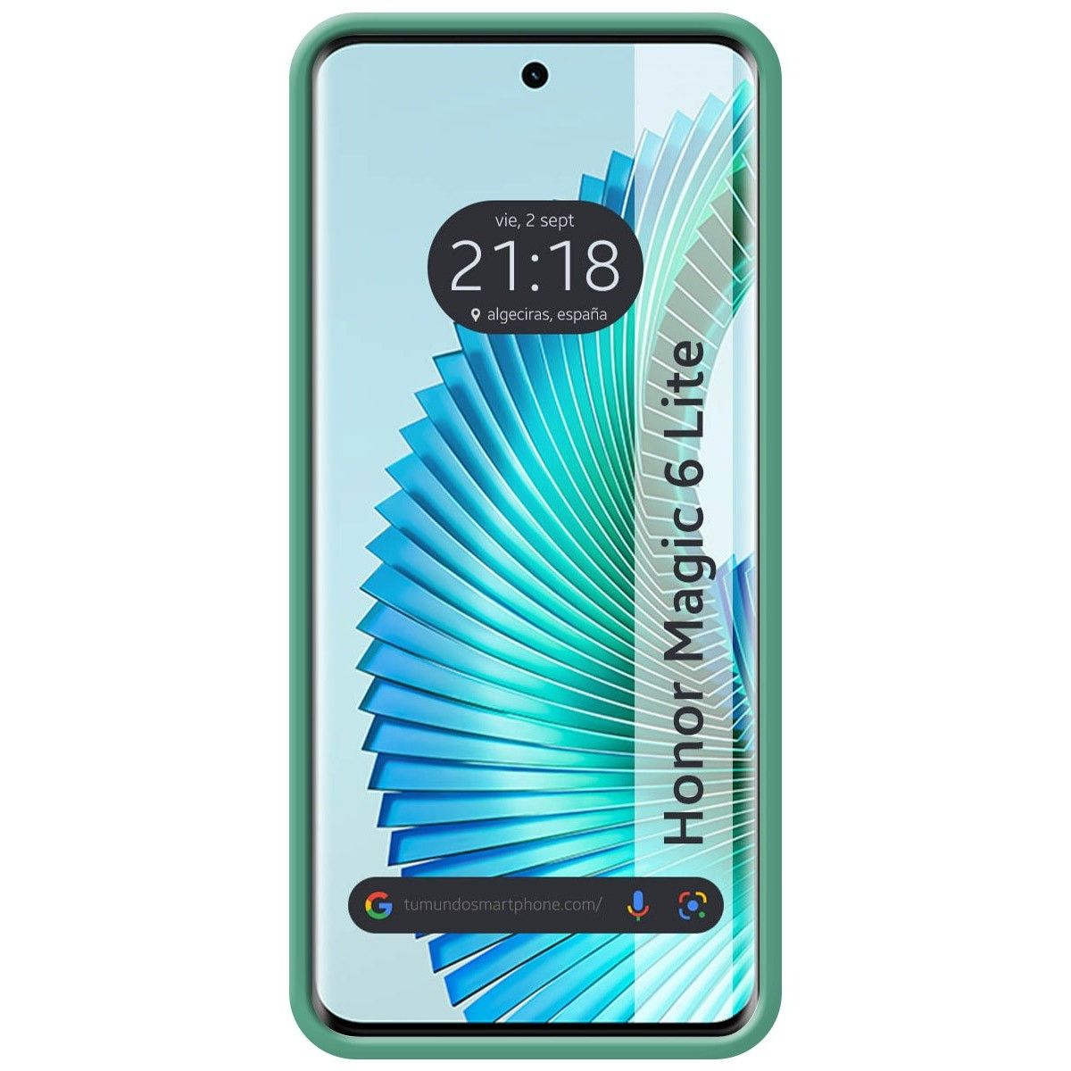 Funda Silicona Líquida Ultra Suave para Huawei Honor Magic 6 Lite 5G color Verde