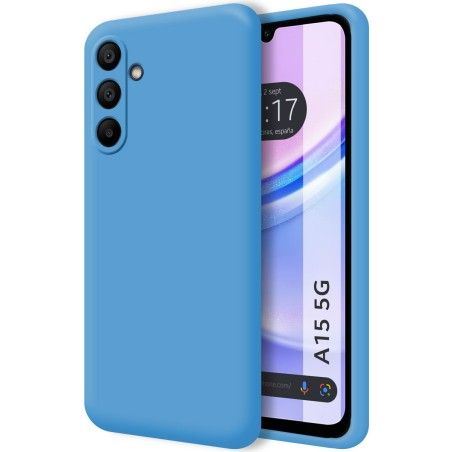 Funda Silicona Líquida Ultra Suave para Samsung Galaxy A15 4G / 5G color Azul