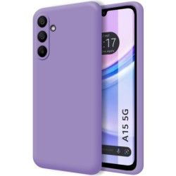 Funda Silicona Líquida Ultra Suave para Samsung Galaxy A15 4G / 5G color Morada