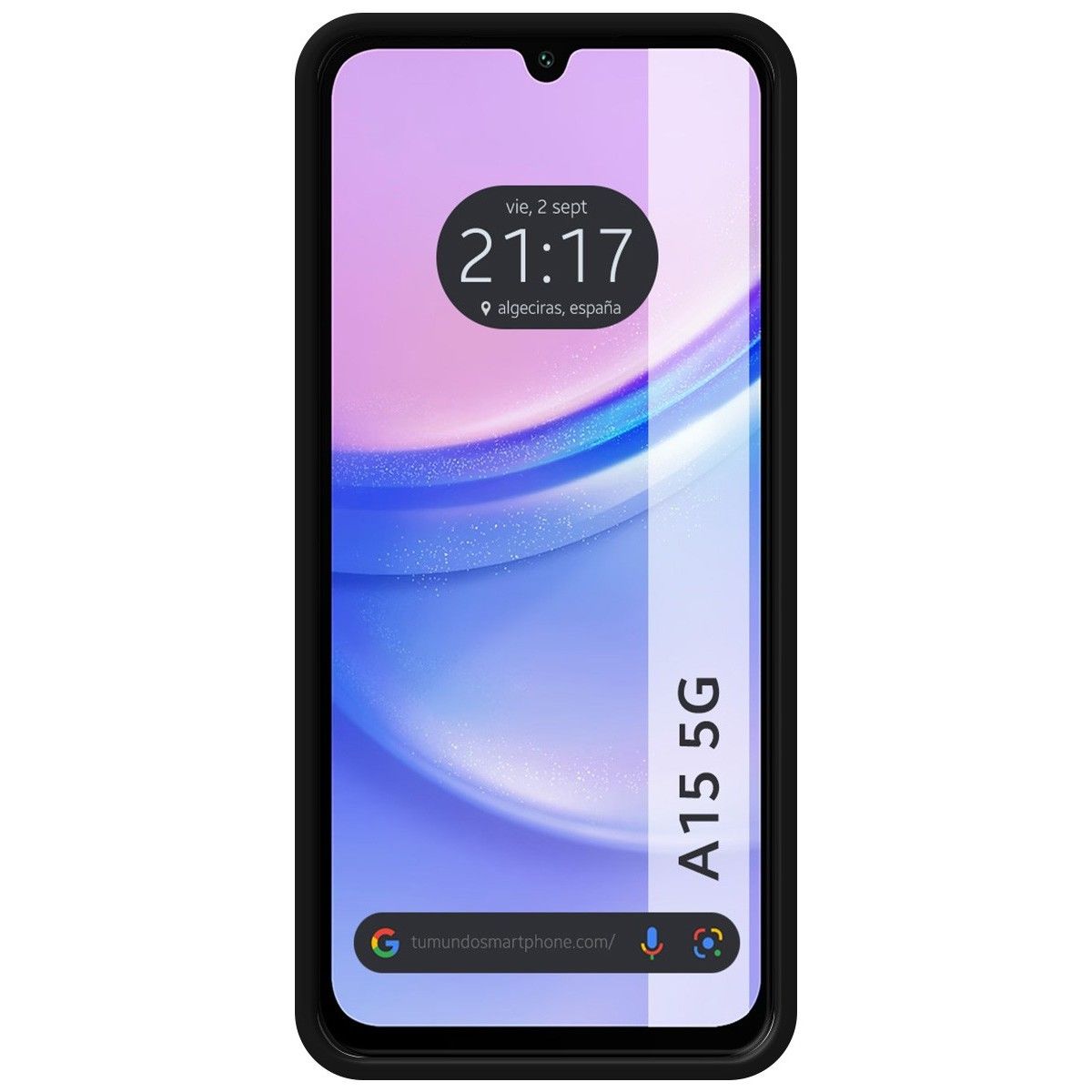 Funda Silicona Líquida Ultra Suave para Samsung Galaxy A15 4G / 5G color Negra