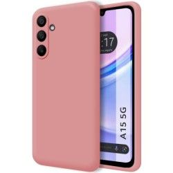 Funda Silicona Líquida Ultra Suave para Samsung Galaxy A15 4G / 5G color Rosa