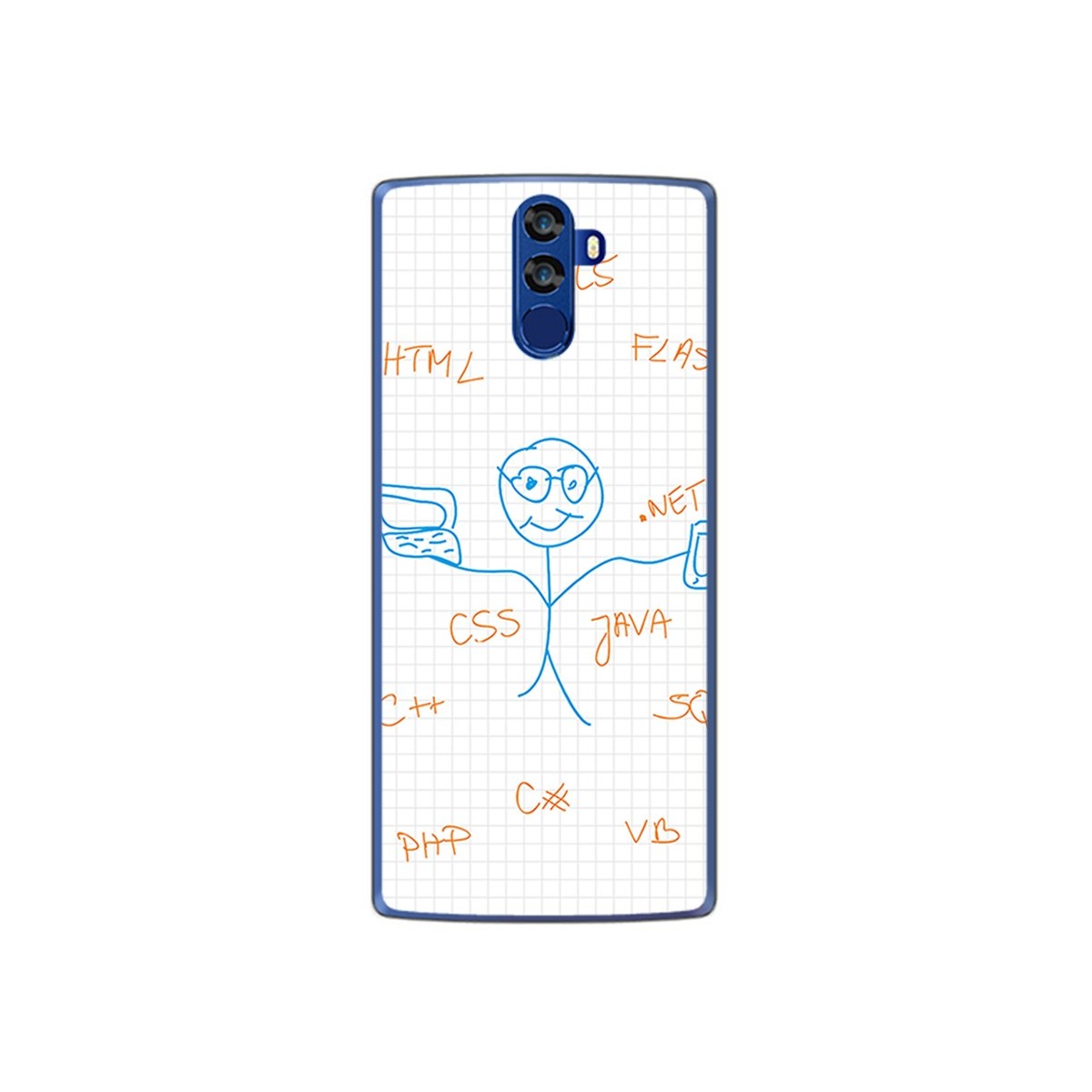 Funda Gel Tpu para Doogee Bl12000 Diseño Informatico Dibujos