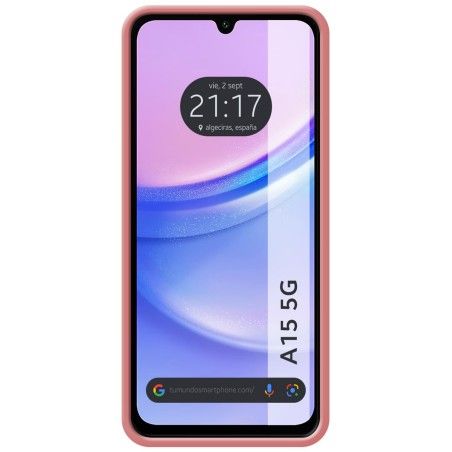 Funda Silicona Líquida Ultra Suave para Samsung Galaxy A15 4G / 5G color Rosa