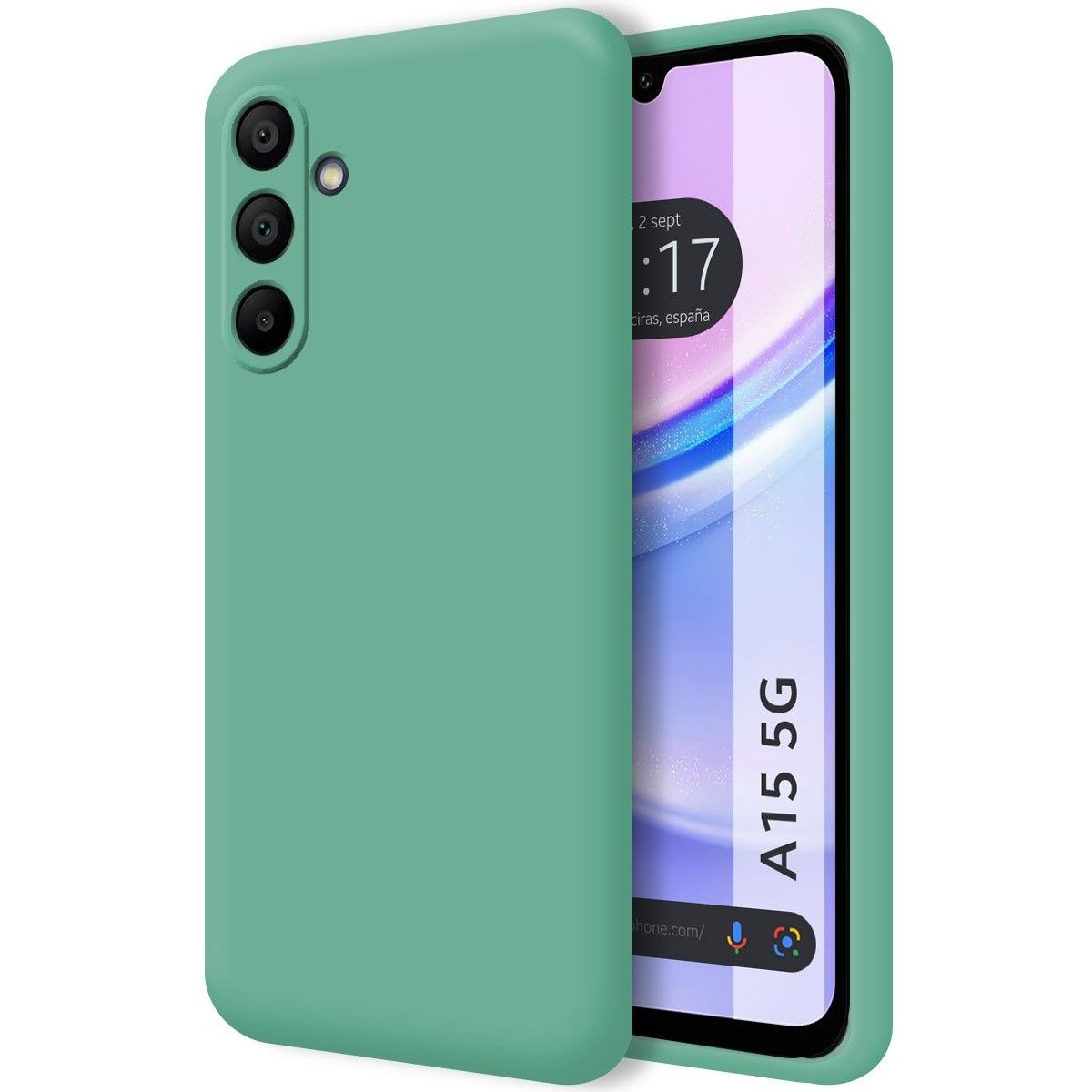Funda Silicona Líquida Ultra Suave para Samsung Galaxy A15 4G / 5G color Verde
