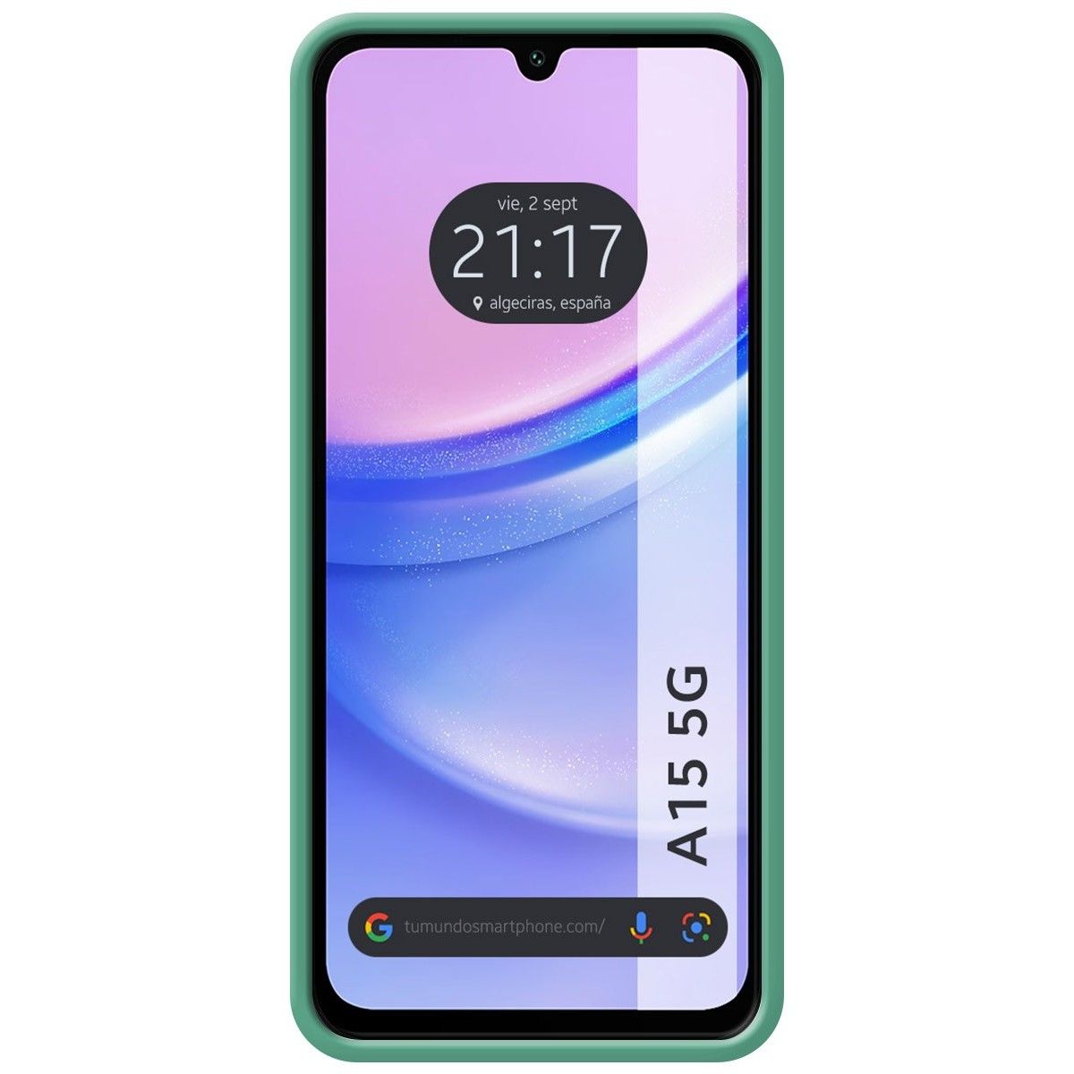 Funda Silicona Líquida Ultra Suave para Samsung Galaxy A15 4G / 5G color Verde