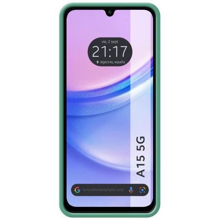 Funda Silicona Líquida Ultra Suave para Samsung Galaxy A15 4G / 5G color Verde