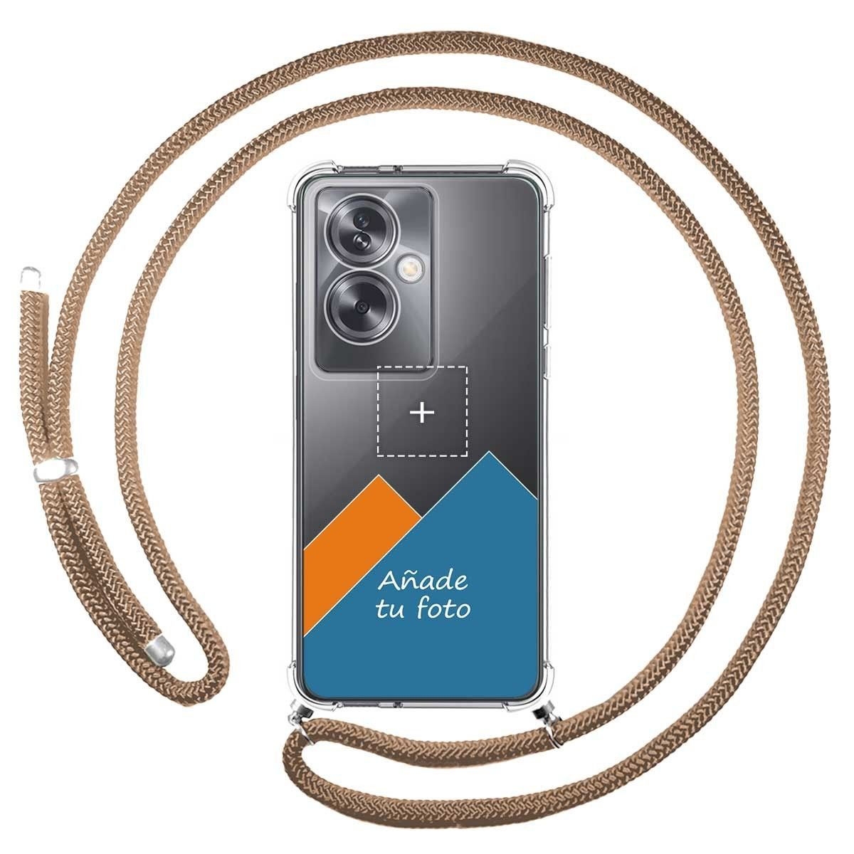 Personaliza tu Funda Colgante Transparente para Oppo A79 5G con Cordon Camel Dibujo Personalizada