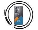 Personaliza tu Funda Colgante Transparente para Oppo A79 5G con Cordon Negro Dibujo Personalizada