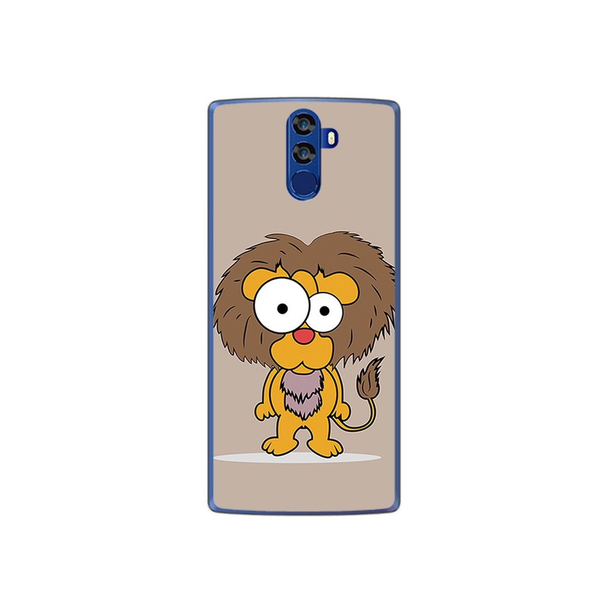 Funda Gel Tpu para Doogee Bl12000 Diseño Leon Dibujos