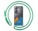 Personaliza tu Funda Colgante Transparente para Oppo A79 5G con Cordon Verde Agua Dibujo Personalizada