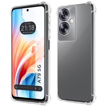 Funda Silicona Antigolpes Transparente para Oppo A79 5G