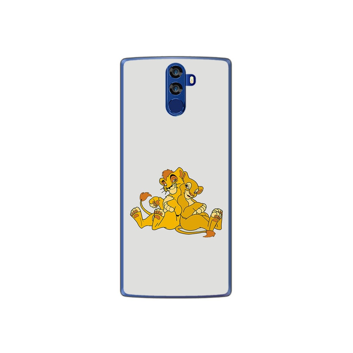 Funda Gel Tpu para Doogee Bl12000 Diseño Leones Dibujos