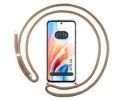Funda Colgante Transparente para Oppo A79 5G con Cordon Camel