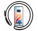 Funda Colgante Transparente para Oppo A79 5G con Cordon Negro