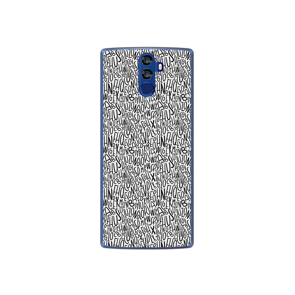 Funda Gel Tpu para Doogee Bl12000 Diseño Letras Dibujos