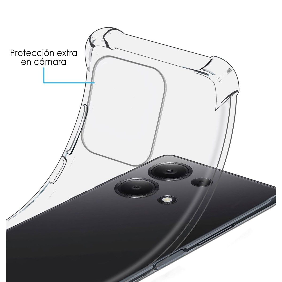 Funda Silicona Antigolpes Transparente para Xiaomi Redmi Note 13 Pro 4G