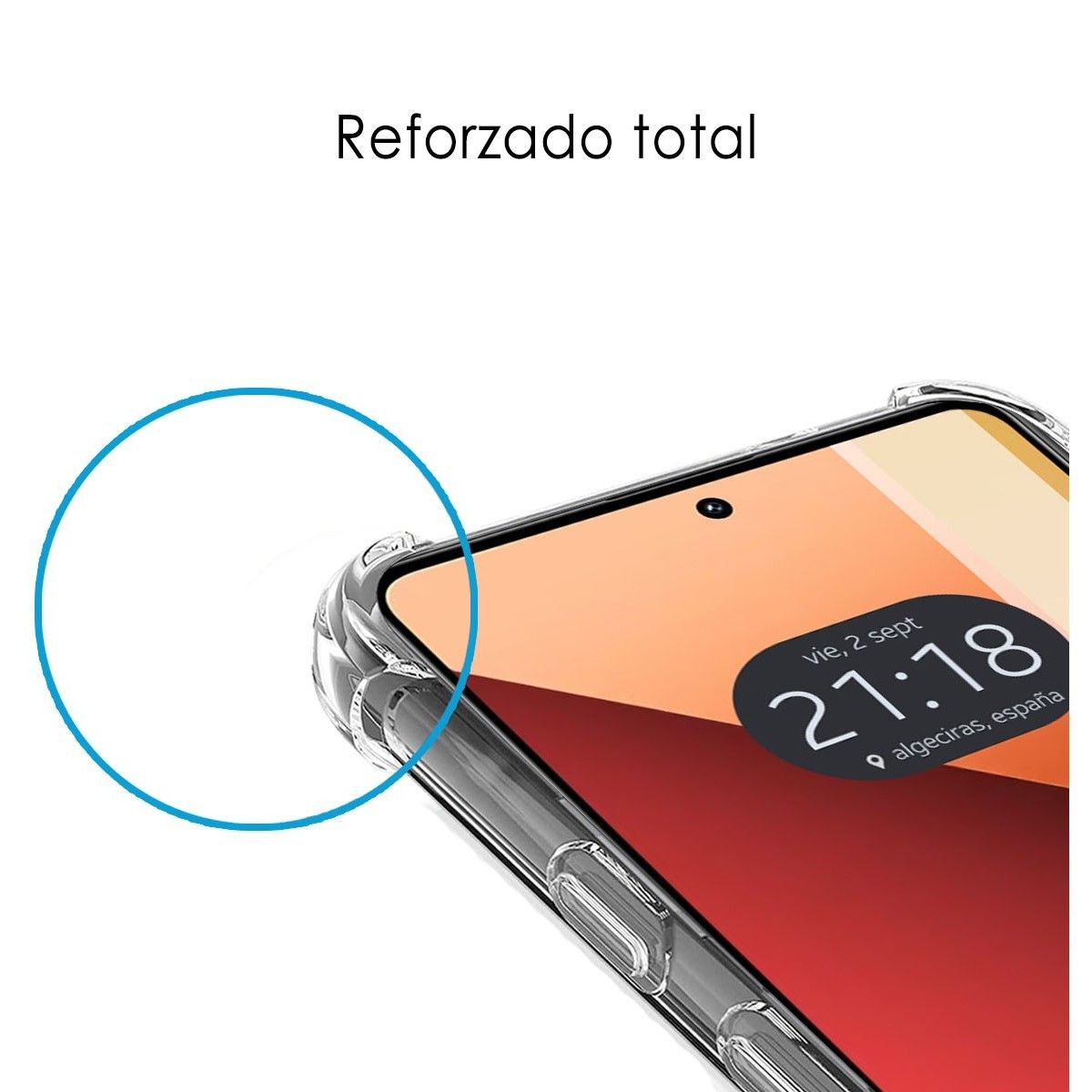 Funda Silicona Antigolpes Transparente para Xiaomi Redmi Note 13 Pro 4G
