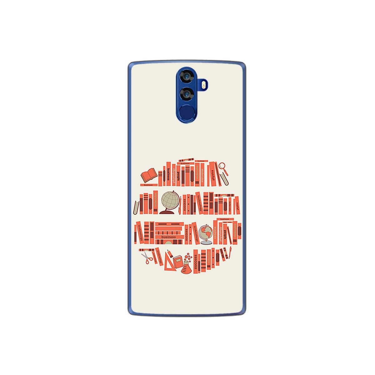 Funda Gel Tpu para Doogee Bl12000 Diseño Mundo Libro Dibujos