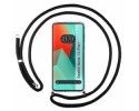 Funda Colgante Transparente para Xiaomi Redmi Note 13 Pro+ Plus 5G con Cordon Negro