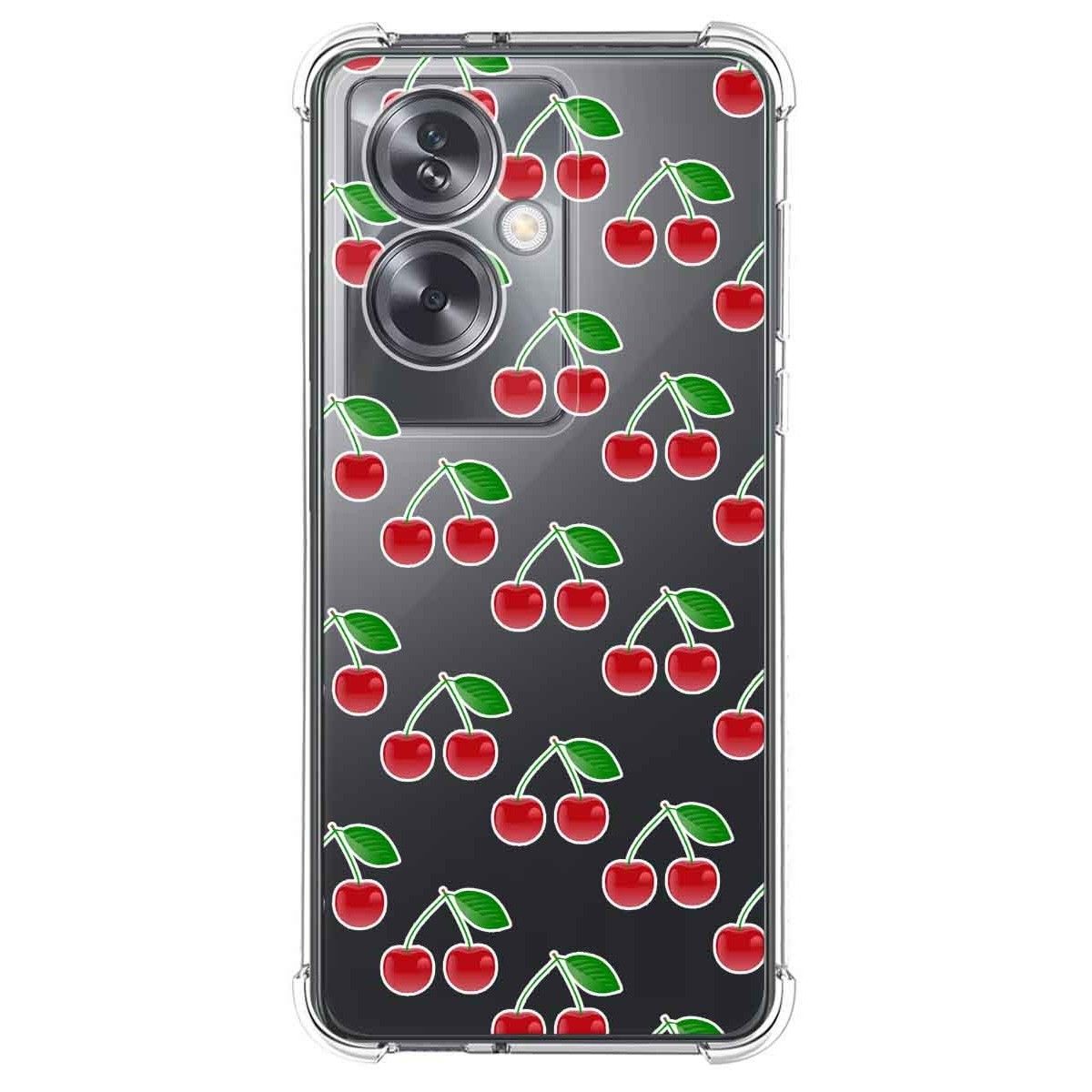 Funda Silicona Antigolpes para Oppo A79 5G diseño Cerezas Dibujos
